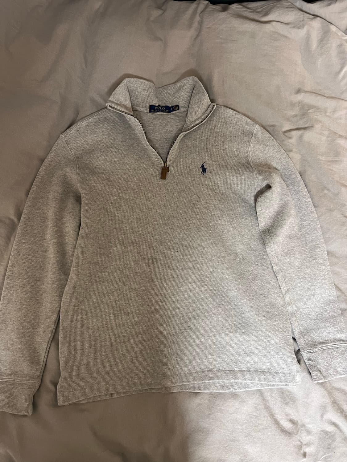 폴로 랄프로렌 하프 집업 니트 그레이 S 상품이미지1