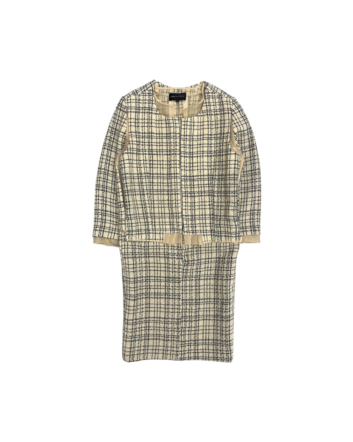 꼼데가르송 AD1997 레이어드 트위드 집업 드레스 상품이미지4