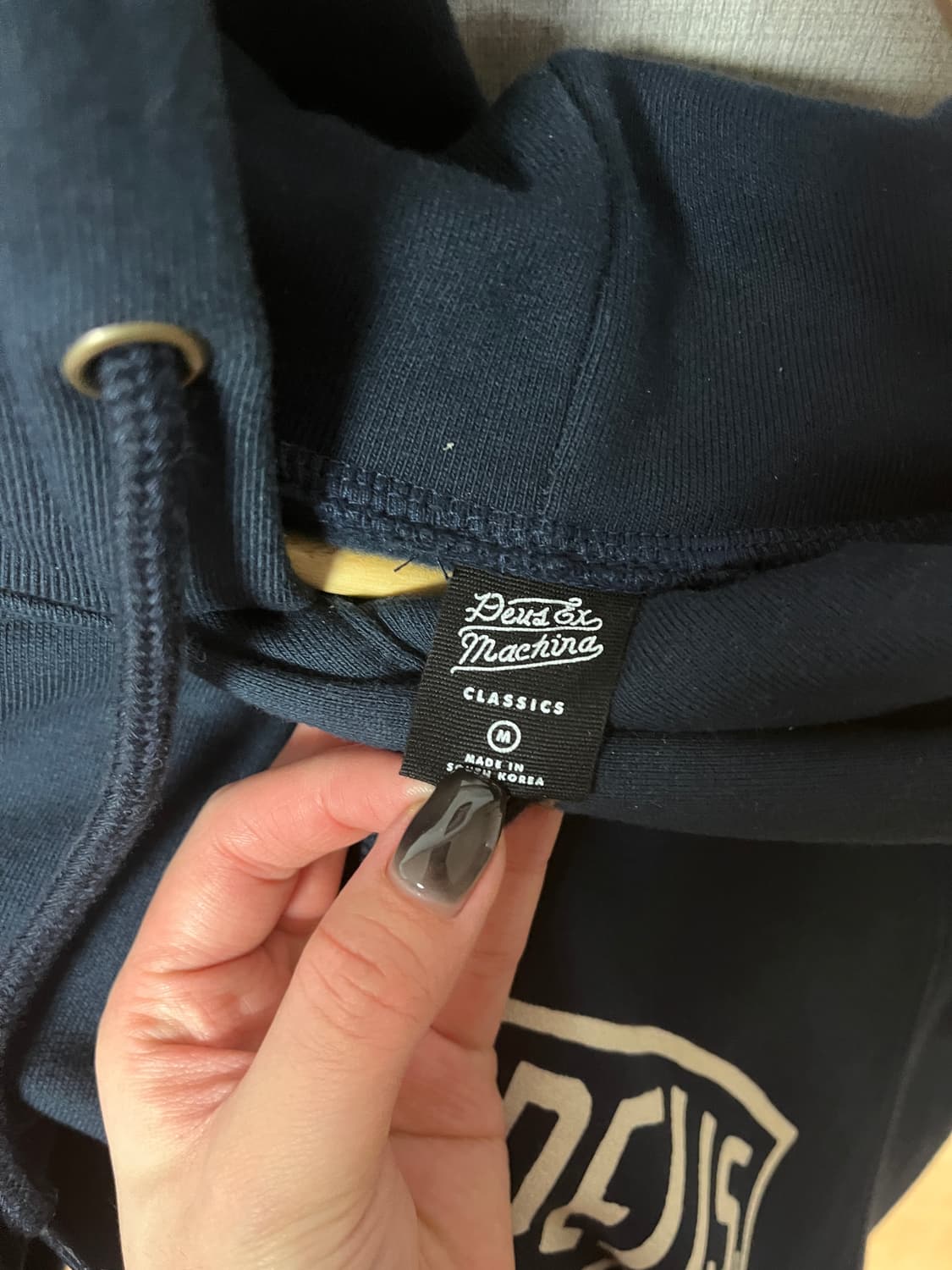 데우스 네이비후드티 m사이즈 상품이미지4