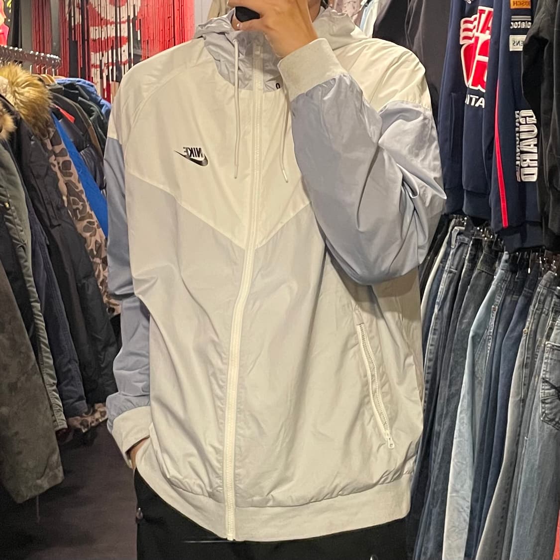 [IM] NIKE 나이키 화이트 바람막이 상품이미지4