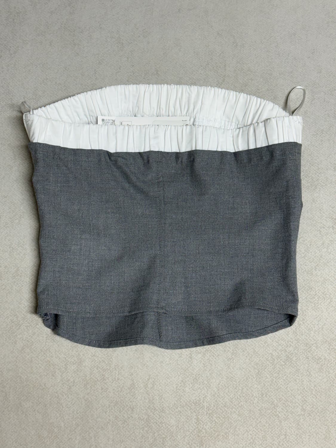 ZARA 자라 회색 밴딩 튜브탑 상품이미지5