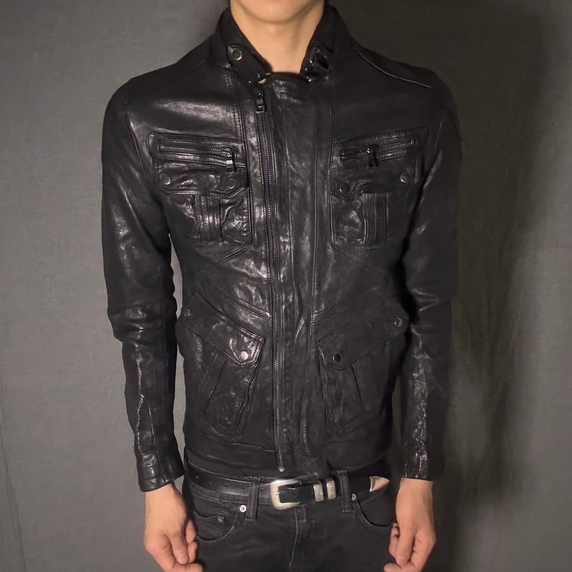 ltaly lamb skin leather jacket 상품이미지2