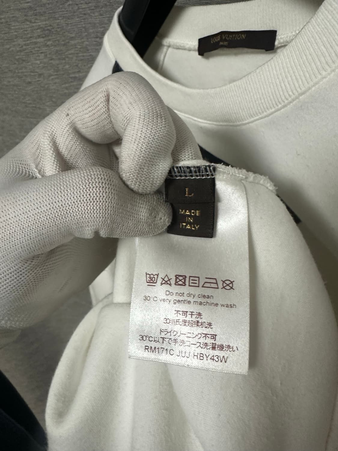 루이비통 아메리칸컵 로고 맨투맨 (L) 상품이미지4