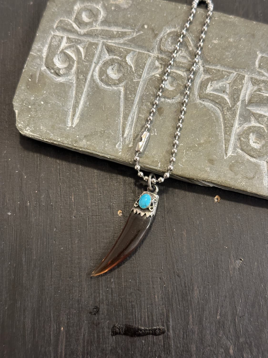 Bear claw 925silver pendant + stainless  상품이미지1