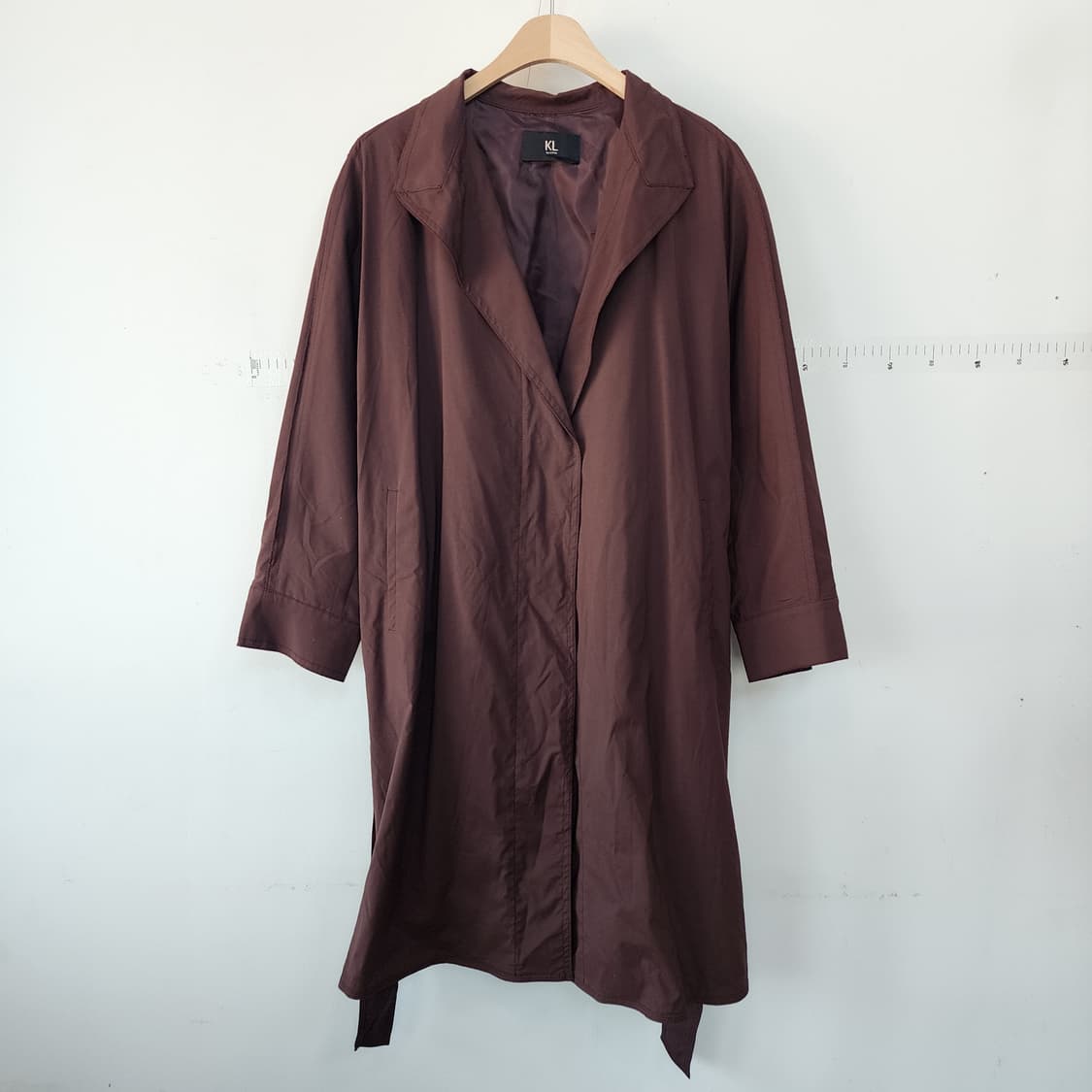 KL by LYNN 브라운 롱 코트 상품이미지1