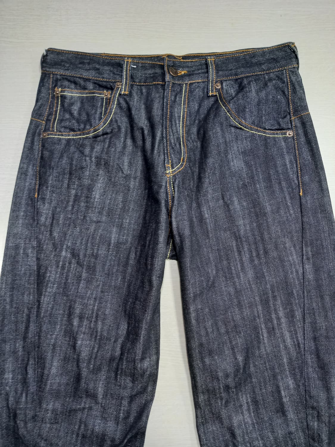 32 새상품 EVISU 엔지니어드 도락 생지 흑청 32-255 상품이미지3