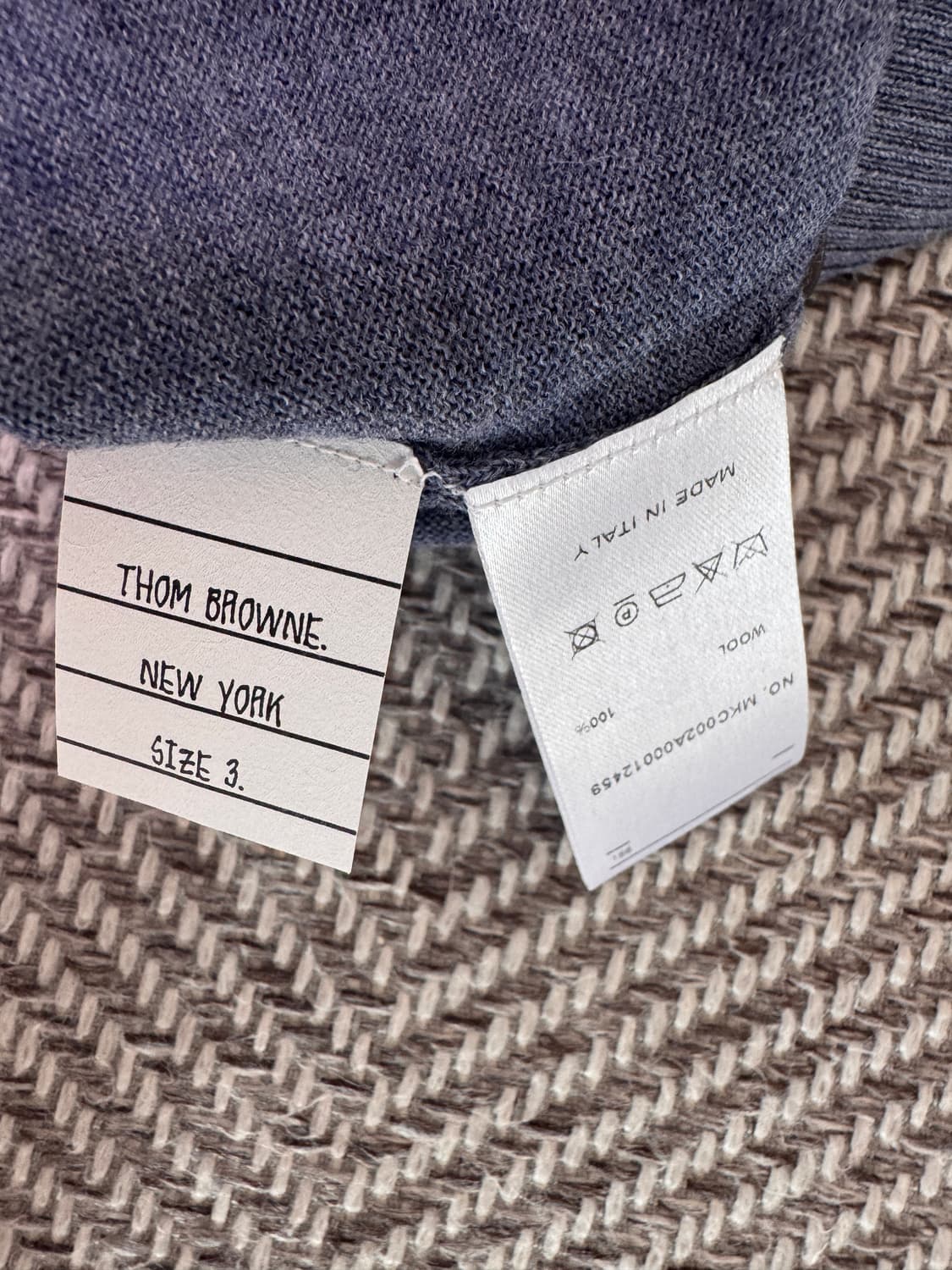 톰브라운 가디건 3 SIZE 블루&네이비 / 모델명 mkc002a / 실 상품이미지8