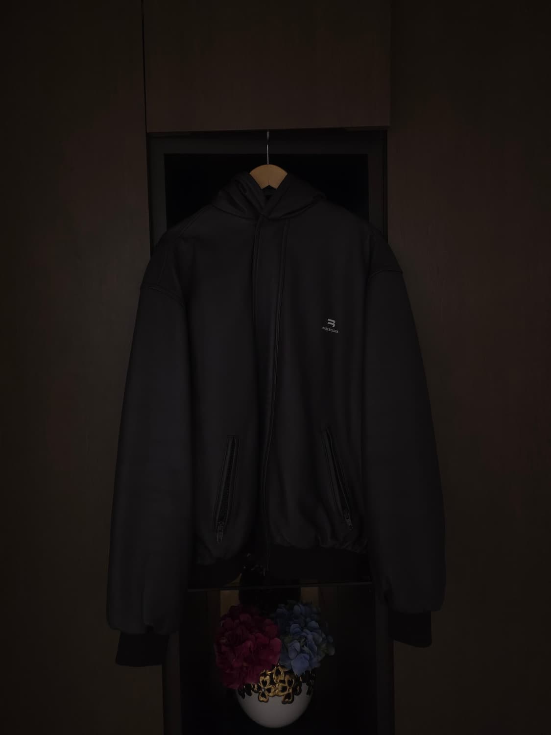 [44] 발렌시아가 스포티비 택시 블루종 후드 브라운 상품이미지3