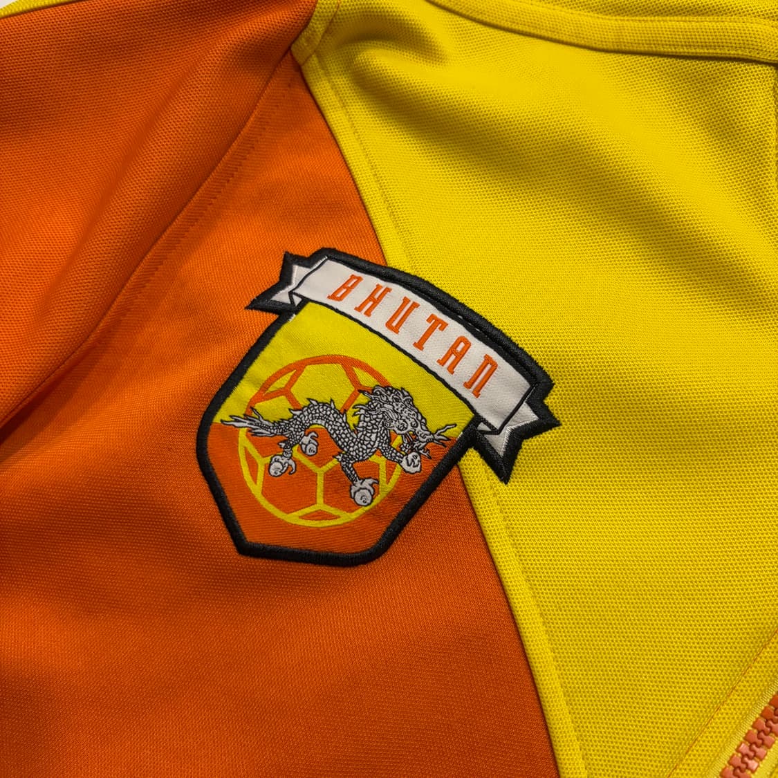 [105] 07s 아디다스 부탄 축구 져지 트랙탑 오렌지/옐로우 D741 상품이미지4