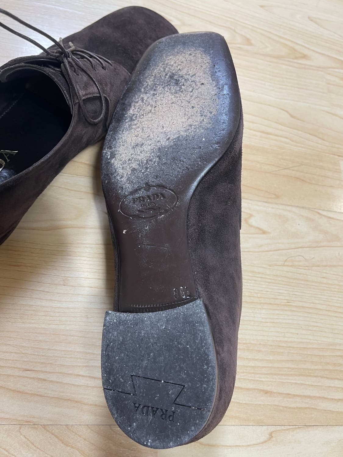 프라다 스웨이드 더비 로퍼 275 상품이미지10