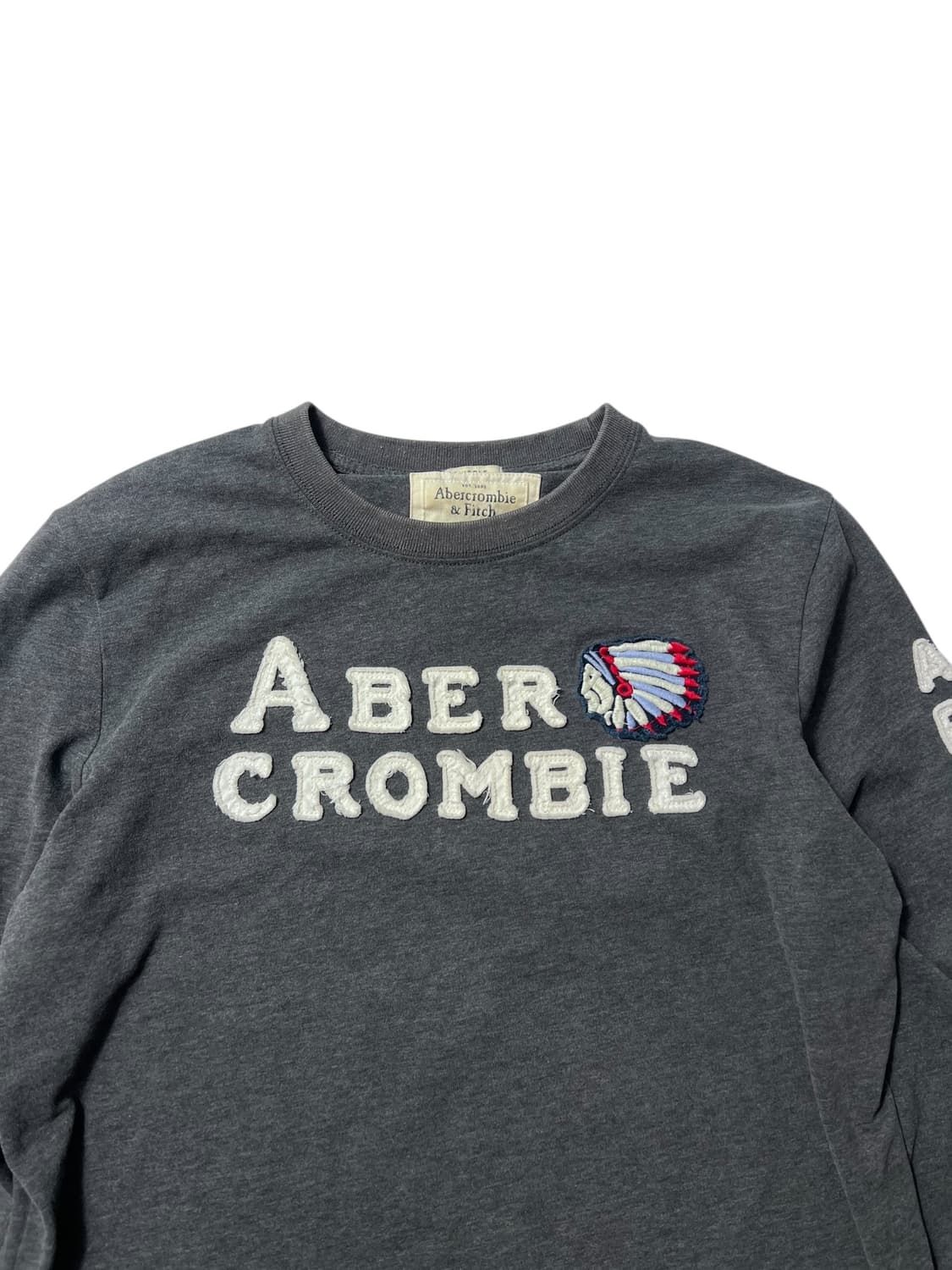 아베크롬비 긴팔 로고 롱슬리브 긴팔티 L 상품이미지2