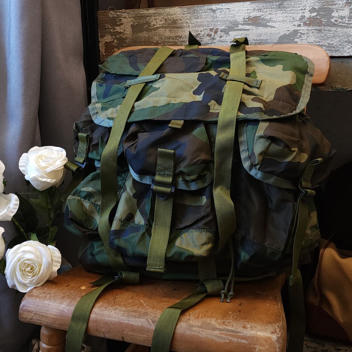 미군 앨리스 백팩 우드랜드 오리지널 미군 가방 데드스탁 상품이미지2
