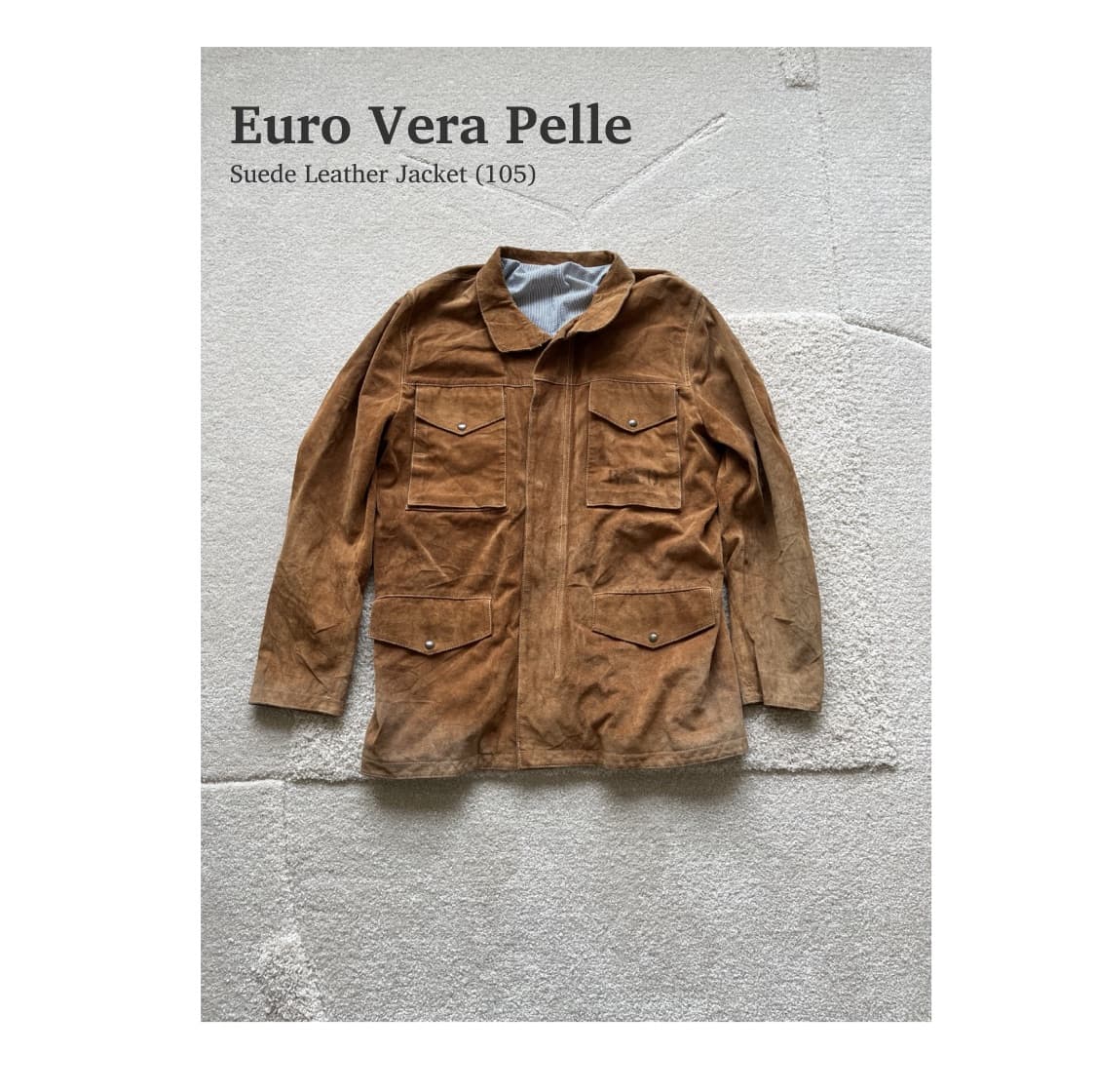 유로 Vera Pelle 스웨이드 레더 자켓 (105) 상품이미지1