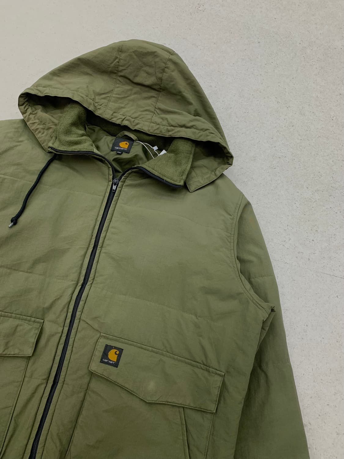 칼하트 패디드 후드 블루종 상품이미지3