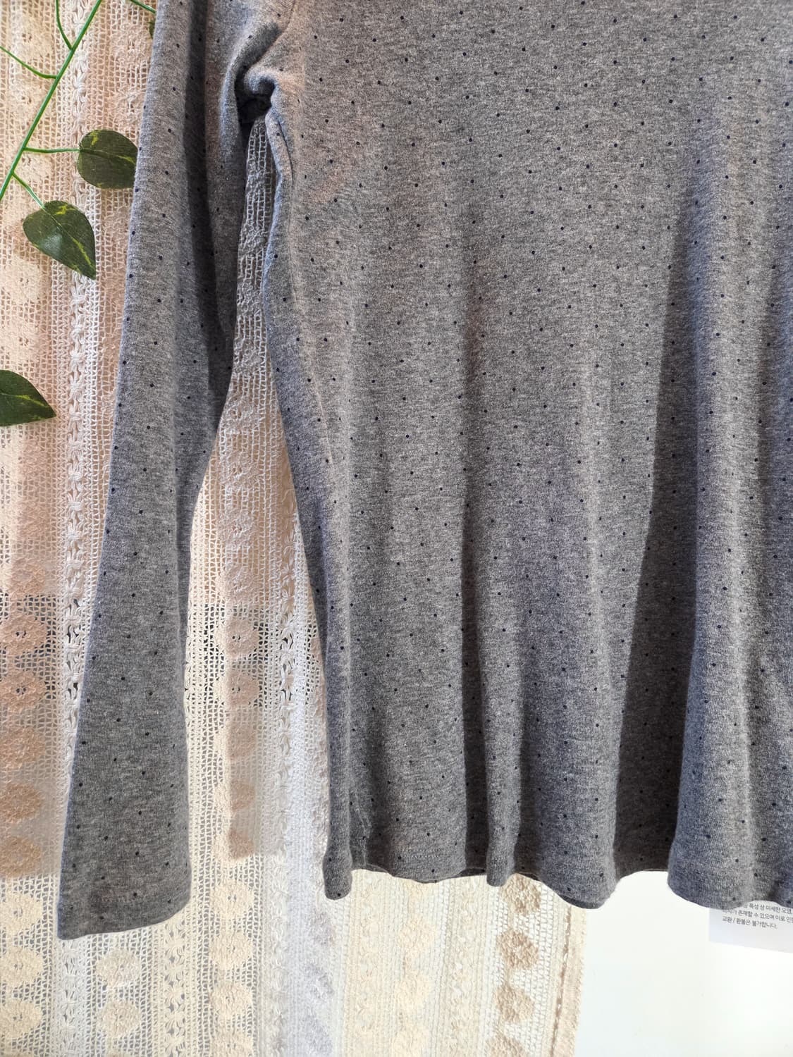 도트 목폴라 슬리브 상품이미지3