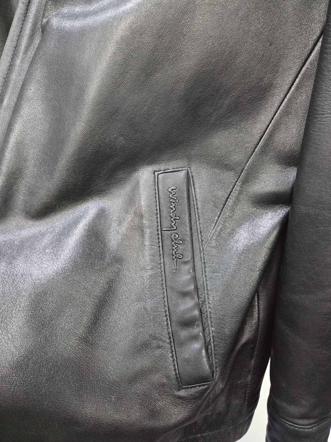 윈디크로드 양가죽재킷 봄버 점퍼 퍼카라 100사이즈 상품이미지4