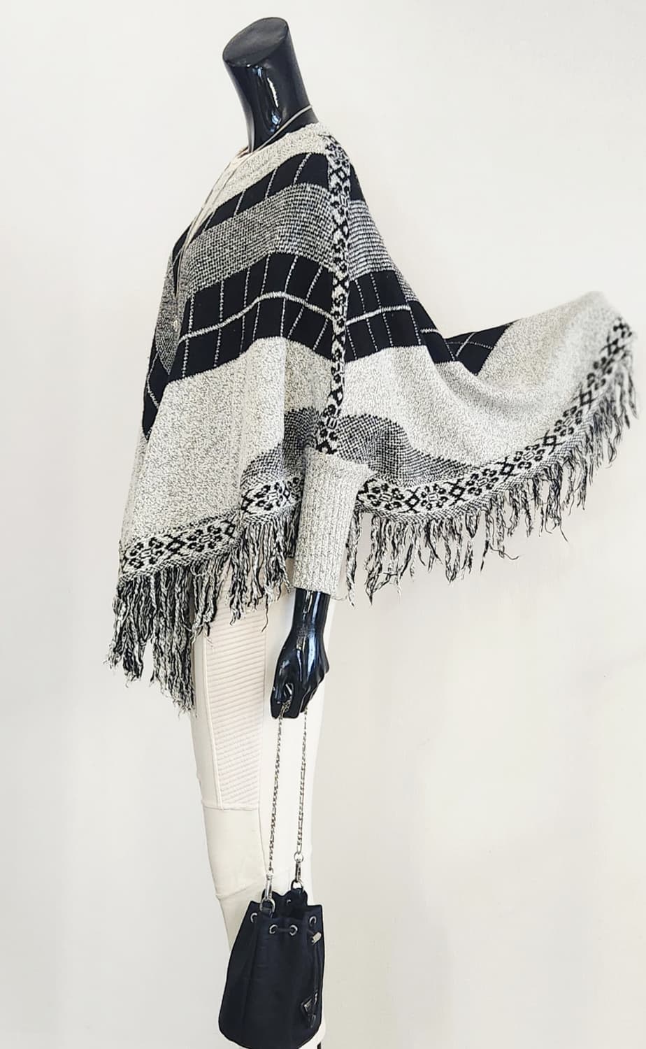 판쵸 니트 가디건  상품이미지1