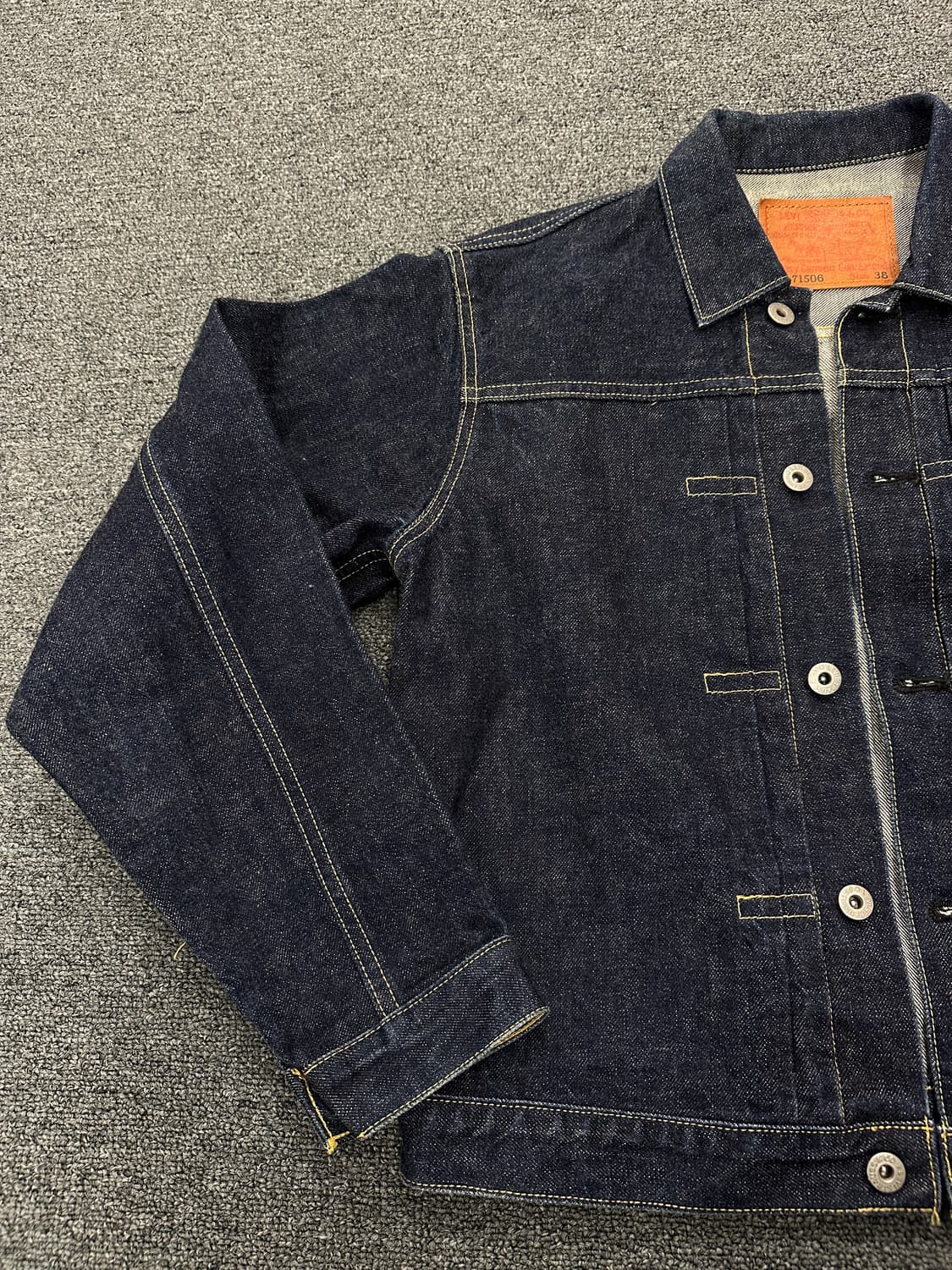 리바이스 71506 Type-1 인디고 데님자켓 38 상품이미지5