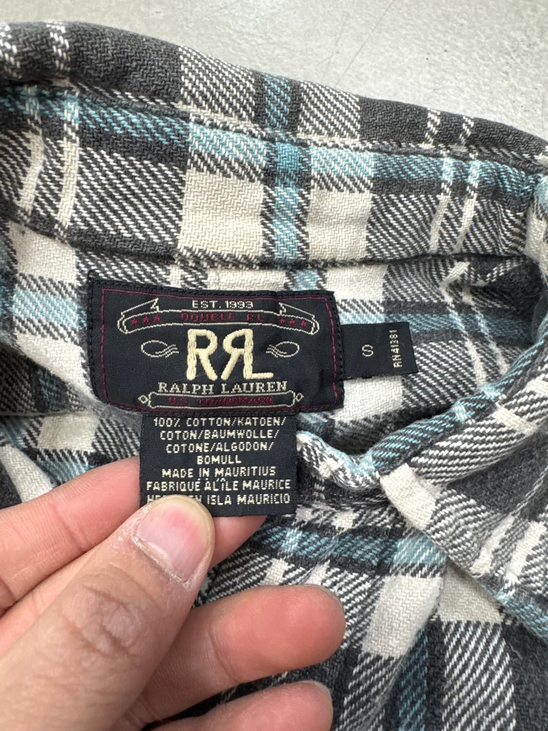 더블알엘 헤비 코튼 셔츠 S 상품이미지3