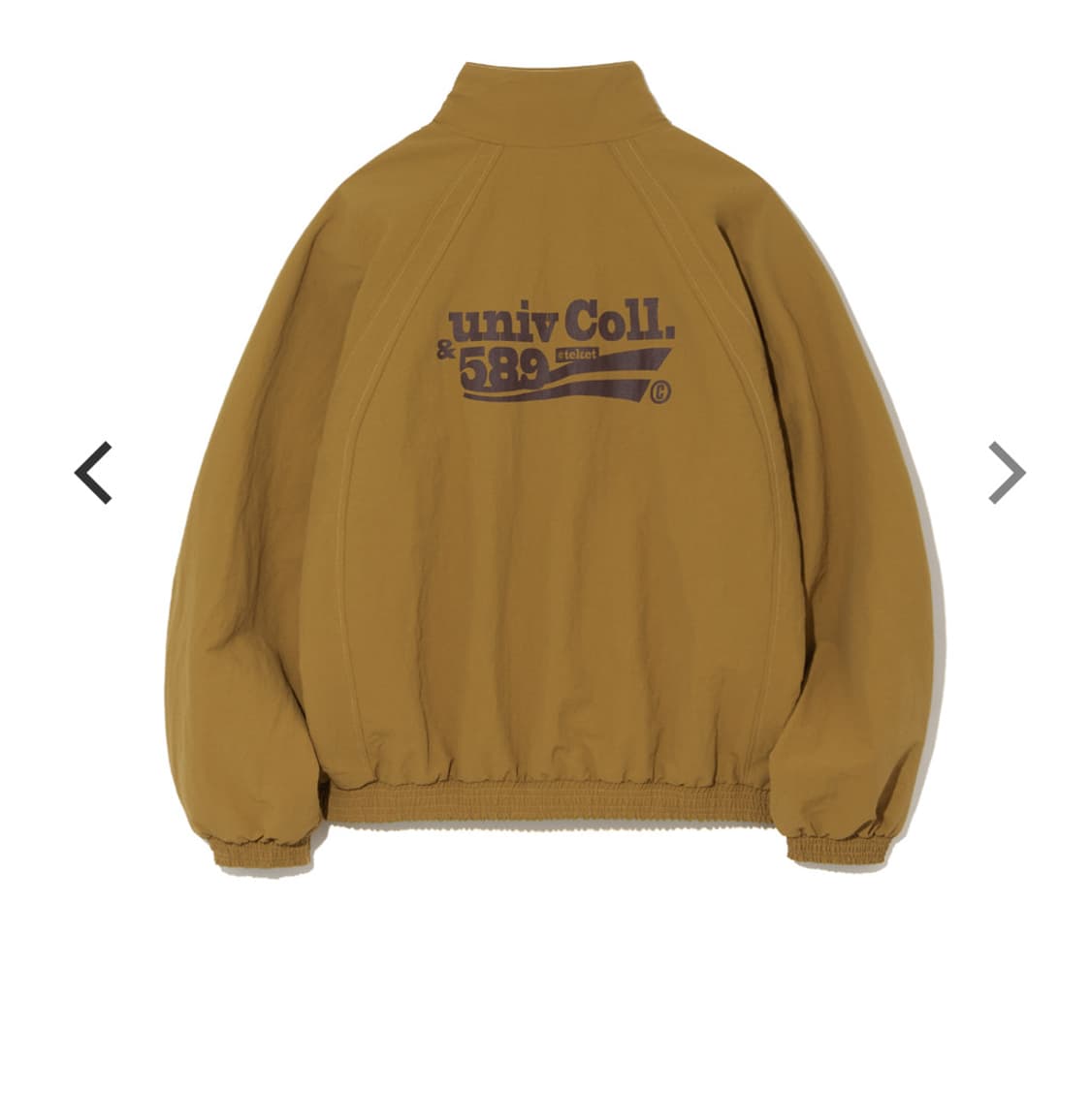 테켓 UNIV COLL ZIP-UP JACKET-CAMEL 상품이미지2