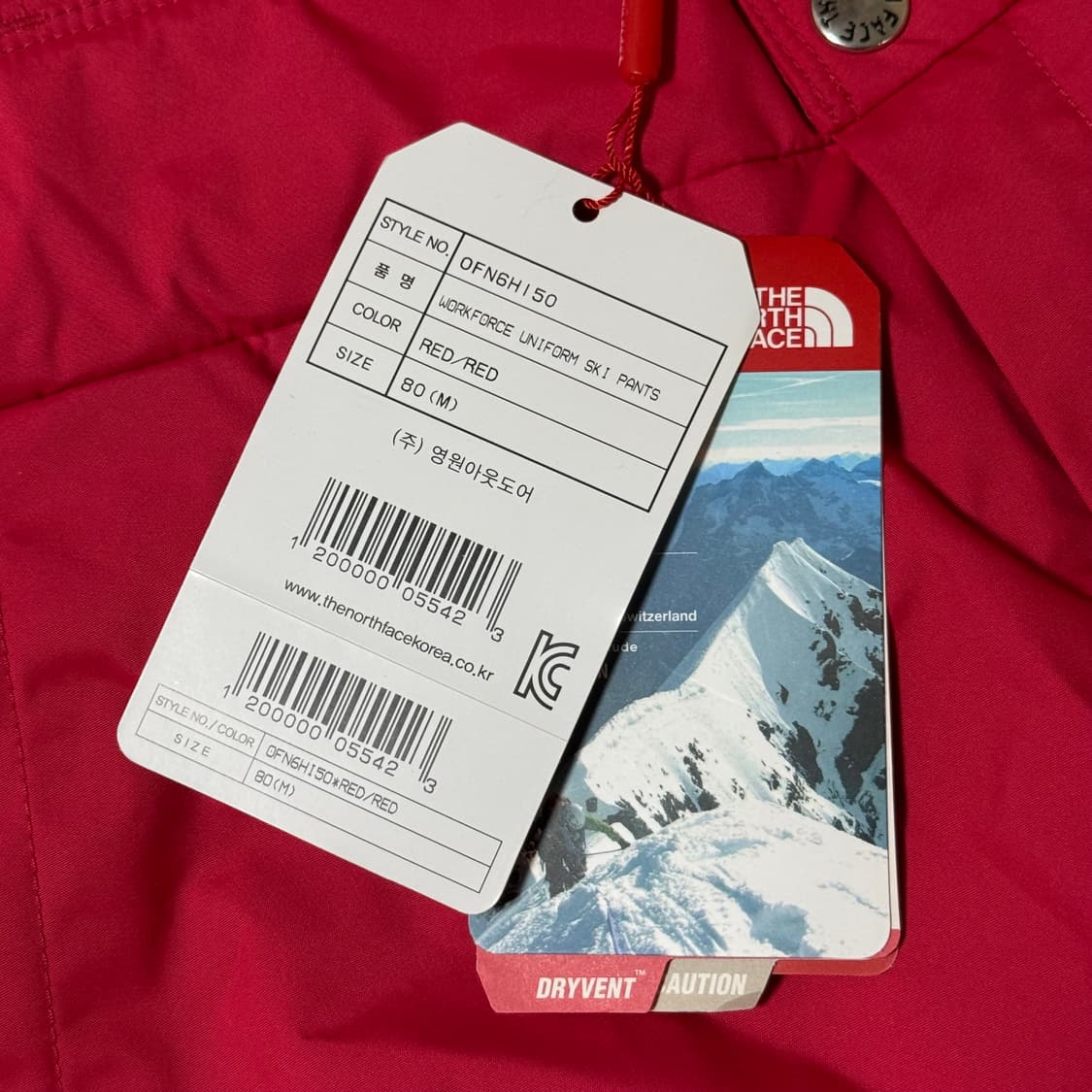 [택달린 새상품] 노스페이스 평창 올림픽 스키복 여성용 상품이미지9