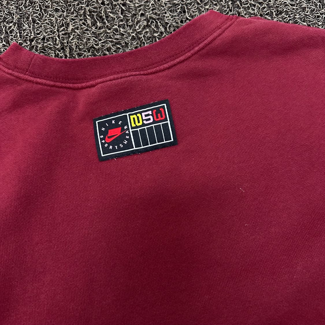 NIKE 나이키 여성 크롭 맨투맨 버건디 L 상품이미지6
