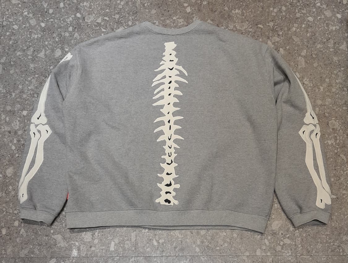 💥블랙아웃 본 헤비스웻셔츠 에쉬그레이 (XL)  상품이미지1