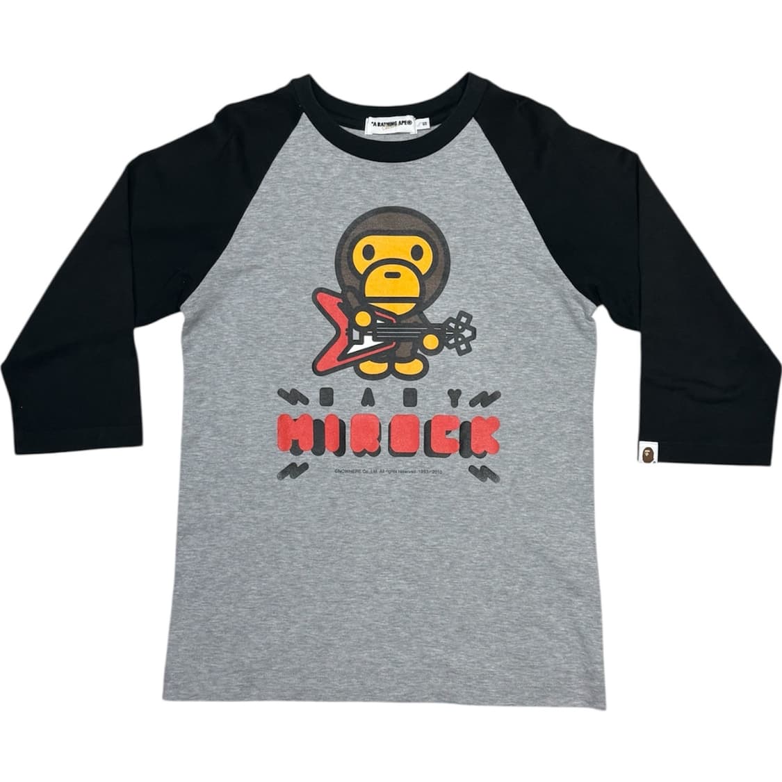 2010 베이프 아카이브 락스타 베이비 마일로 7부 롱슬리브 티셔츠 상품이미지1