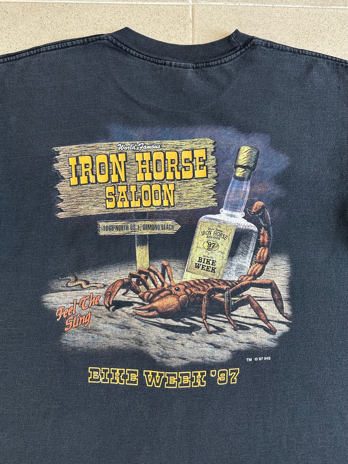 90s 빈티지 Iron Horse 티셔츠 잭다니엘 상품이미지3