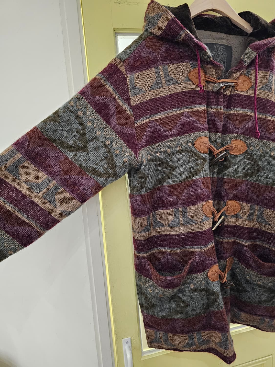 varorav 모헤어st 에스닉 울 떡볶이 아우터 상품이미지5