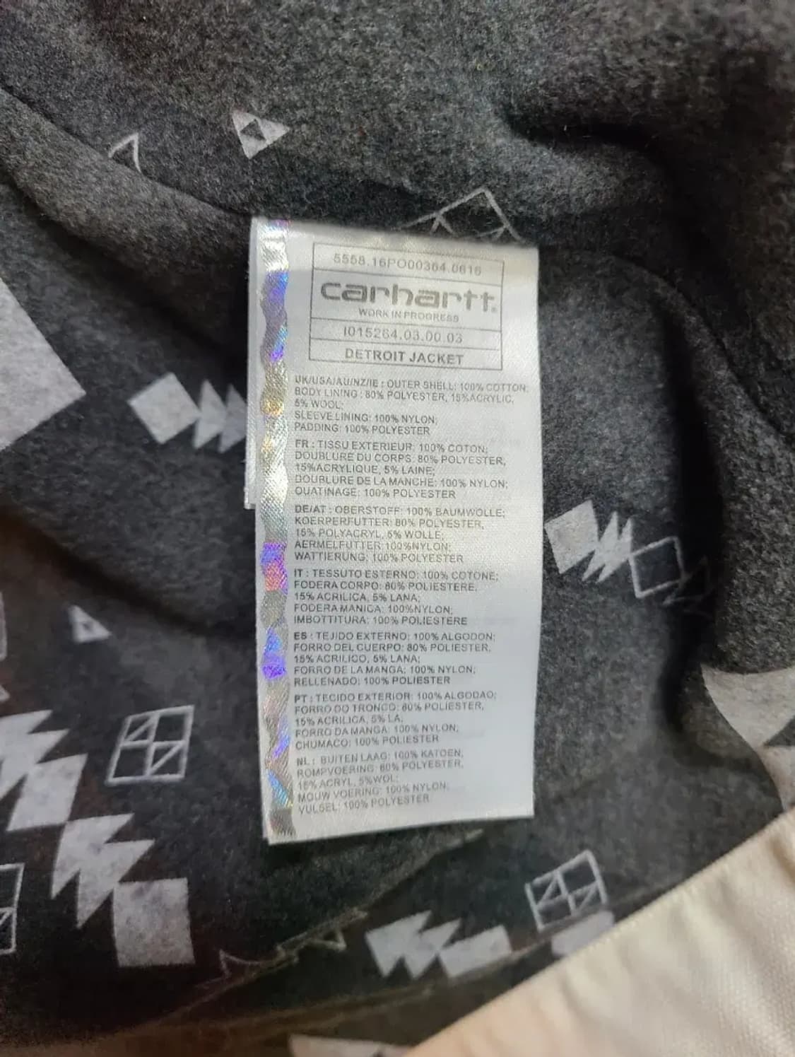 칼하트 디트로이트자켓 화이트 상품이미지4