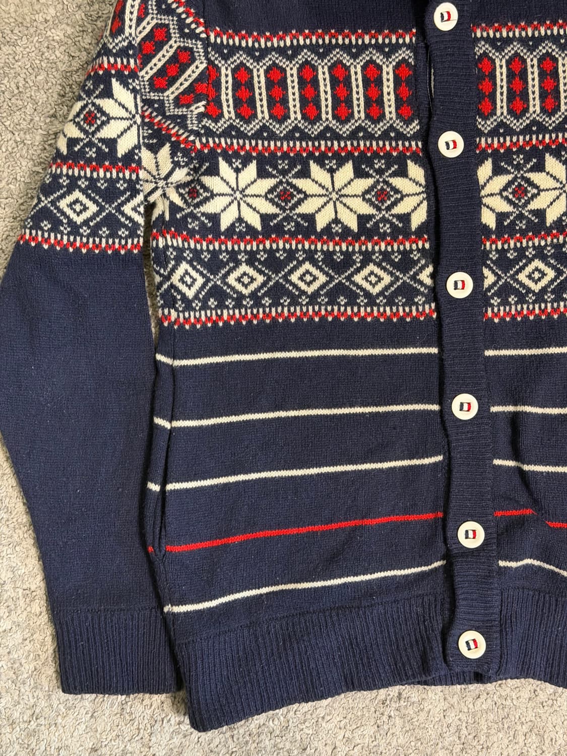 Beams Heart 빔즈하트 노르딕 니트 가디건 상품이미지6