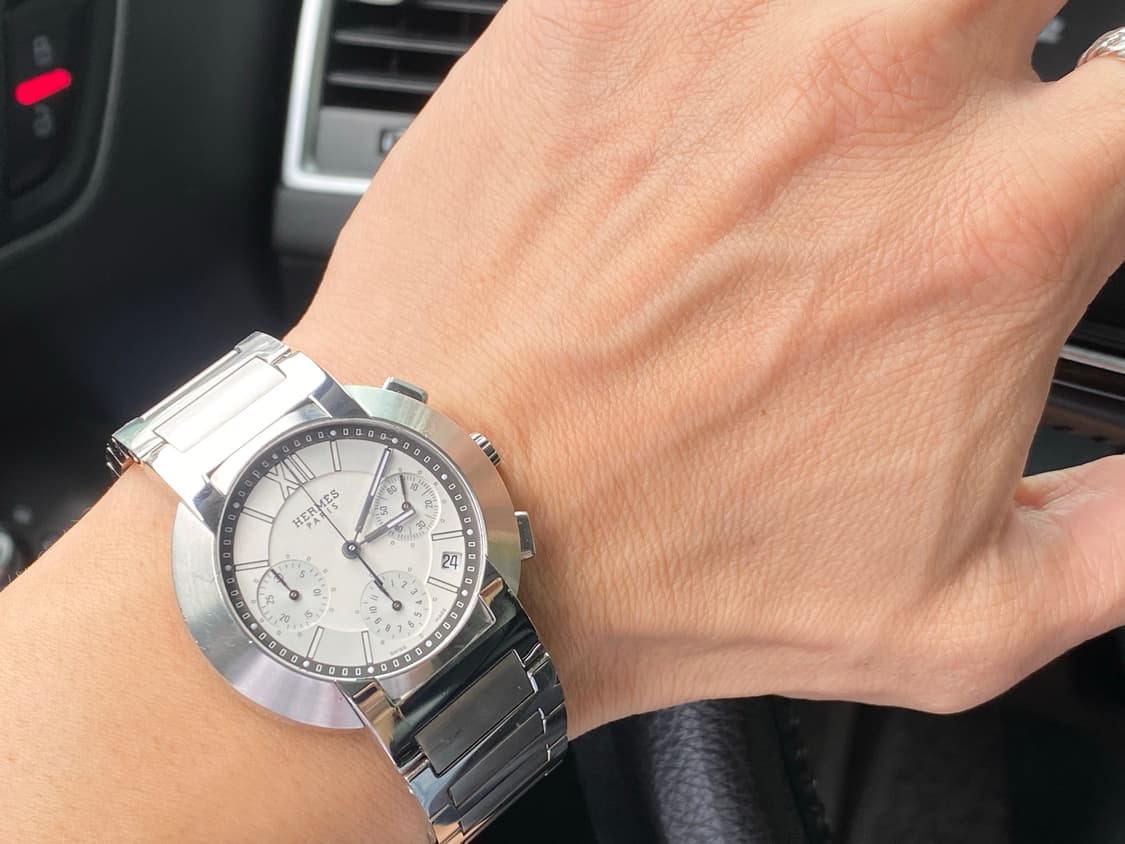 에르메스 노마드 NO1.910 남성용 쿼츠 39mm 화이트 펜더 다이얼 상품이미지3