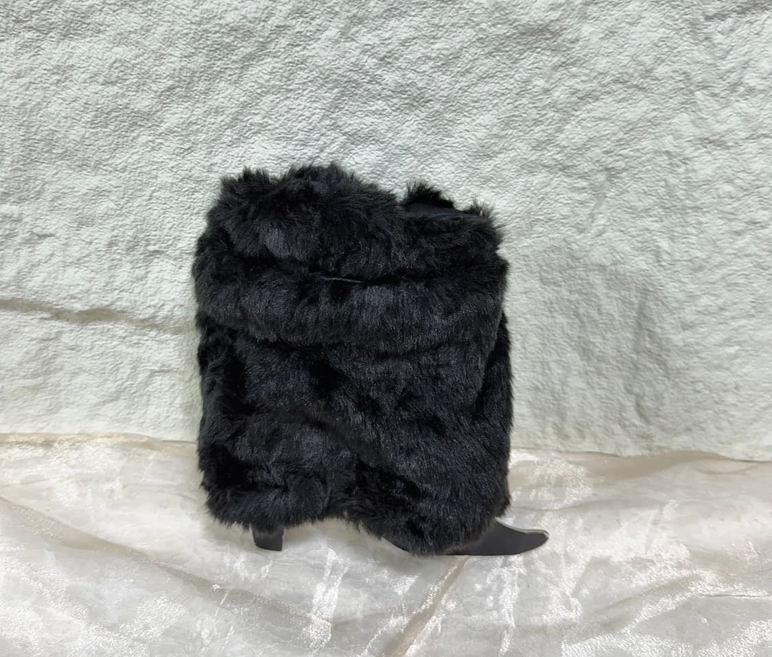 빈티지 블랙 퍼 발토시 레그워머 상품이미지1