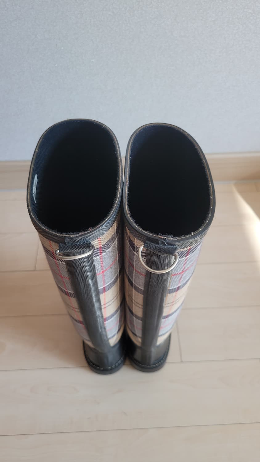 바버 체크 롱 레인부츠 240 상품이미지7