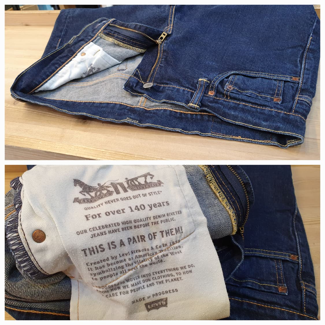 허리30/리바이스569 스판 데님팬츠  상품이미지5