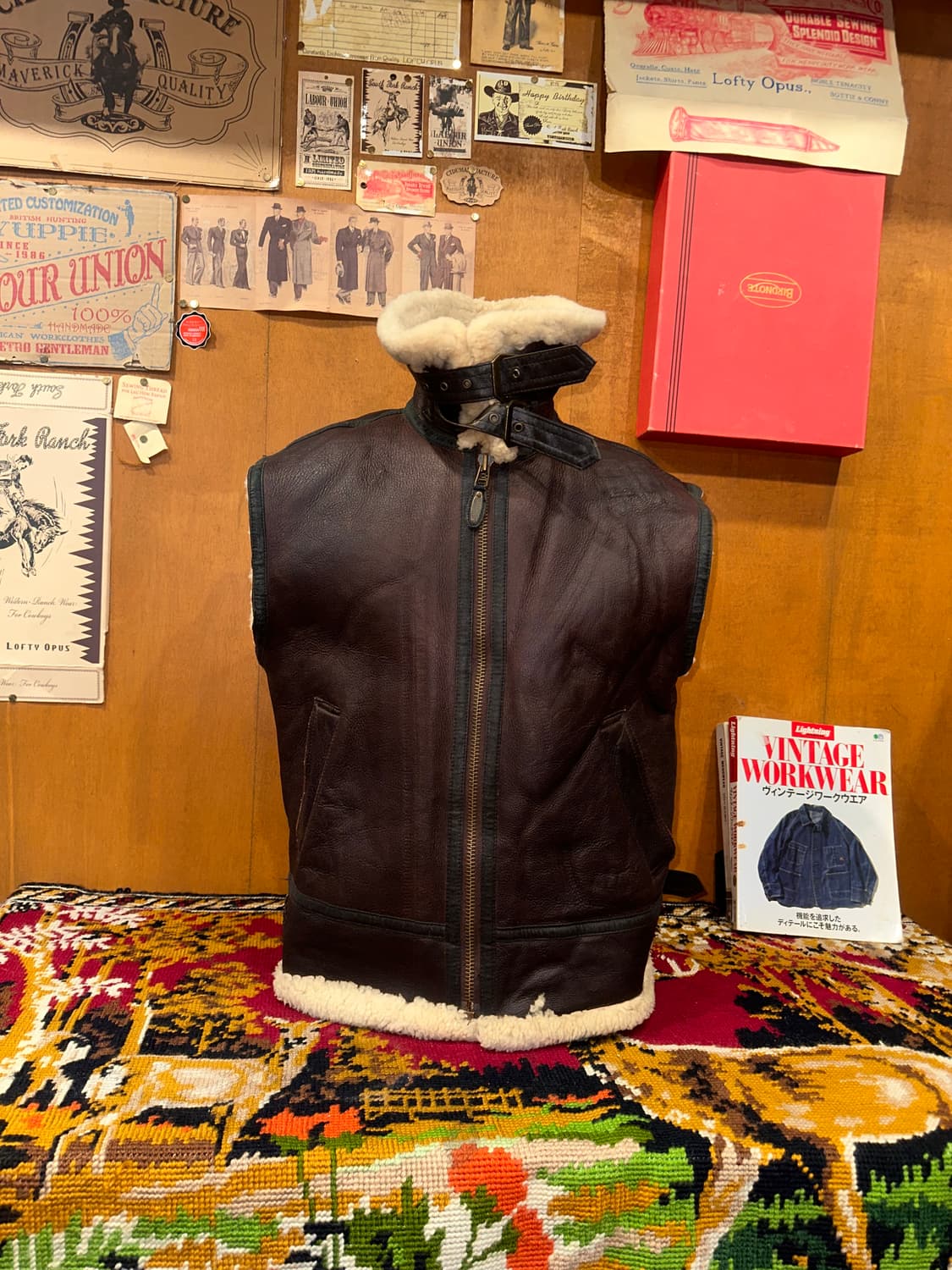 ( XL ) B3무스탕 워크웨어 아메카지 빈티지가죽자켓 빈티지무스탕 상품이미지2