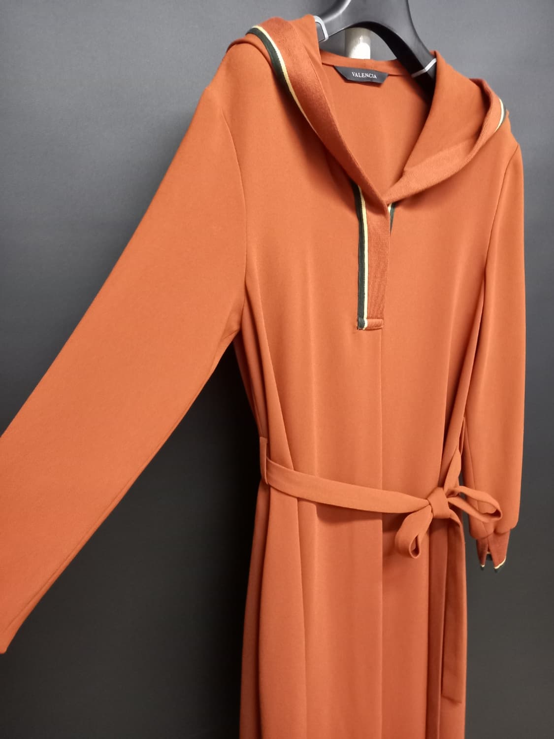 발렌시아 춘하추 쉬폰 후드 맥시 롱 원피스 F 44-66 상품이미지3