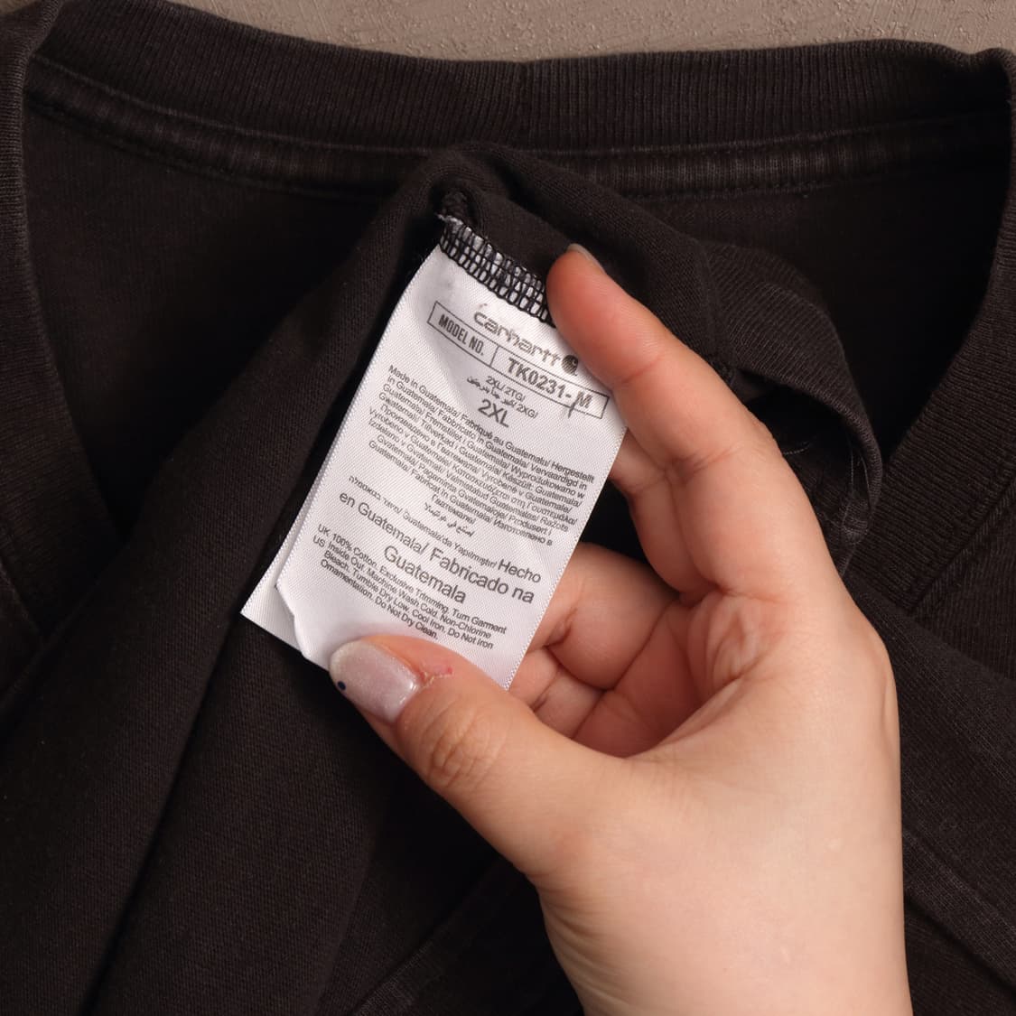 칼하트 로고 롱슬리브 A1323 상품이미지5