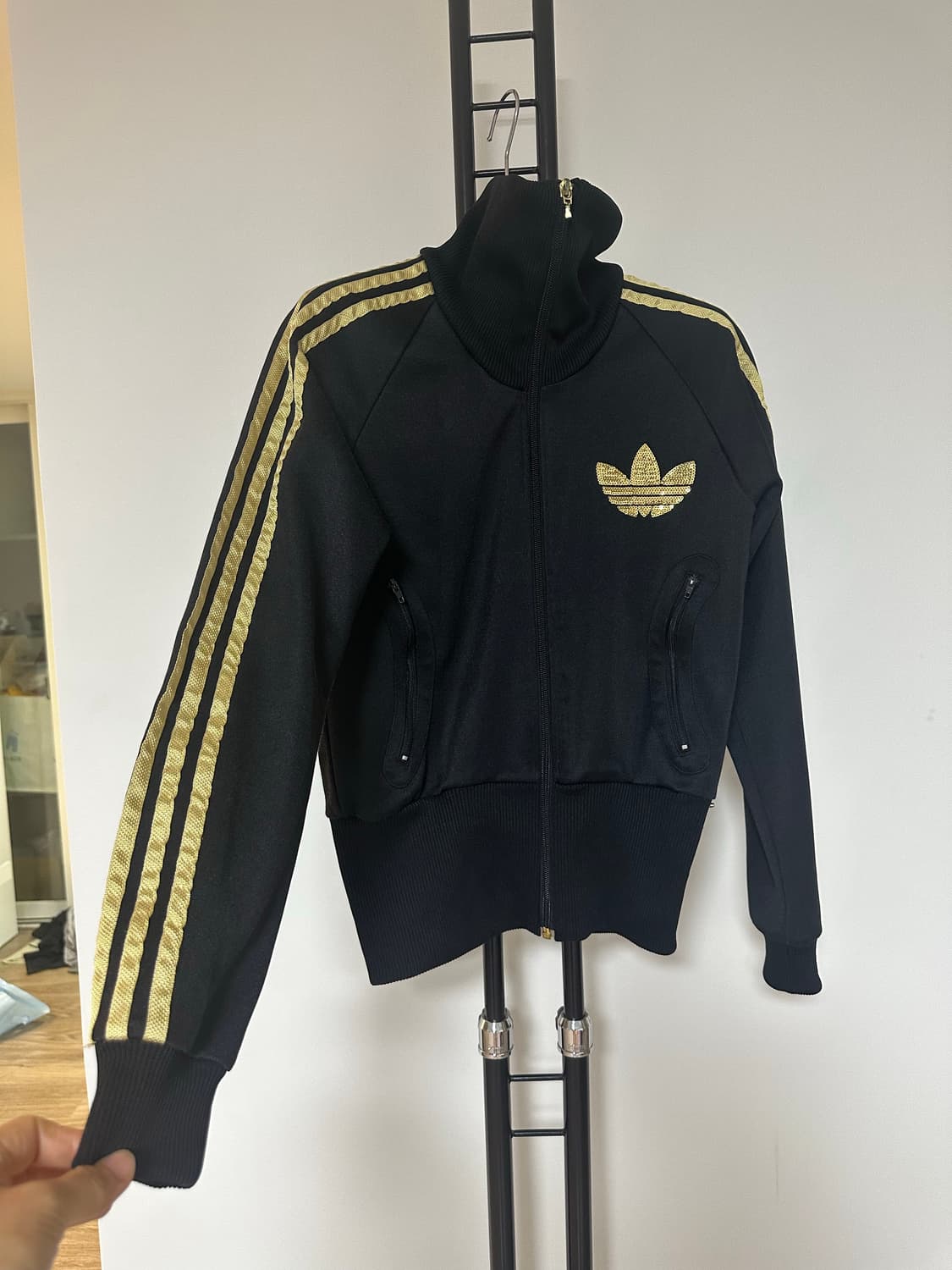 아디다스   파이어버드 스팽글   져지집업-90사이즈 상품이미지4