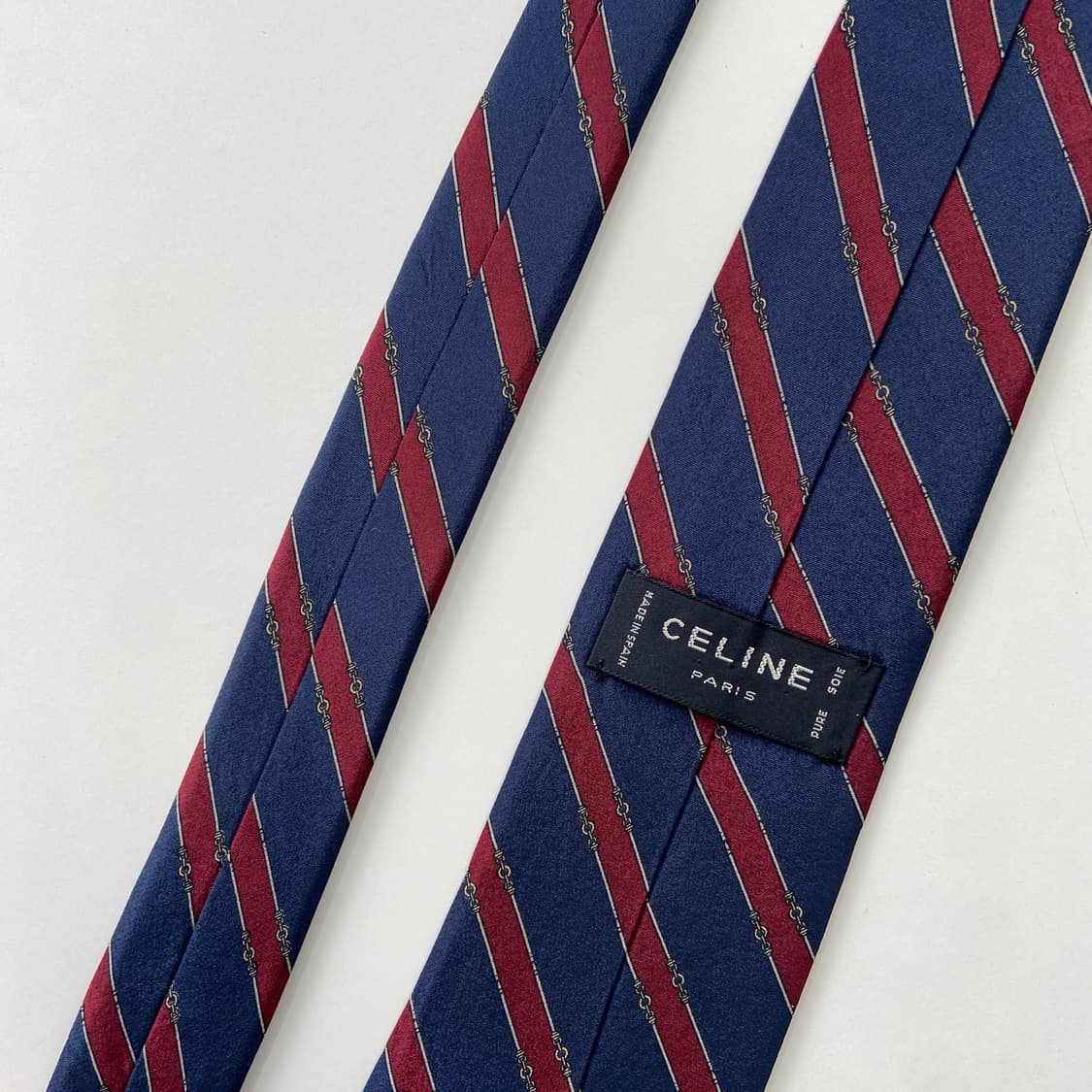 셀린느(celine) 명품 정품 심플로고 넥타이 8.3cm 상품이미지6