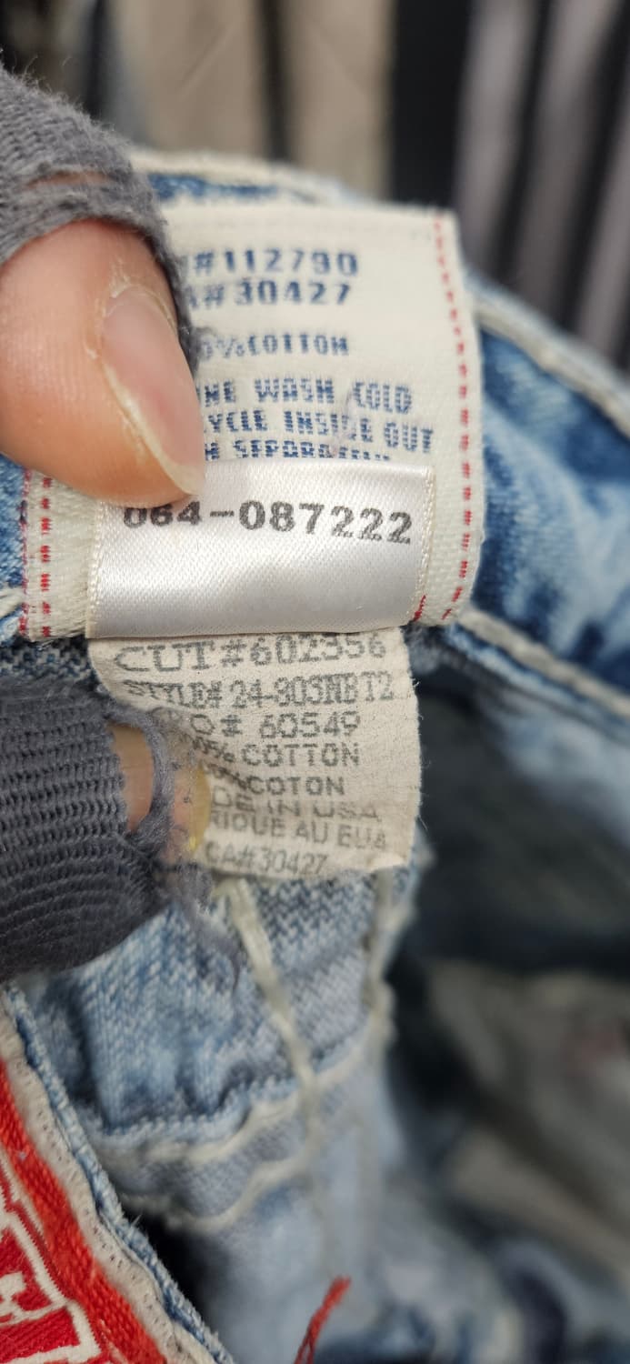 Made in USA 트루릴리전 월드투어 조이T 데미지 데님 31 상품이미지6