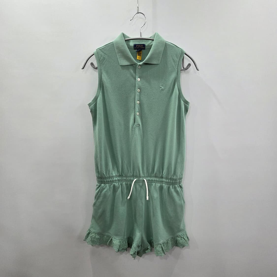 폴로랄프로렌 걸즈 피케 카라 롬퍼 XL/16 상품이미지1