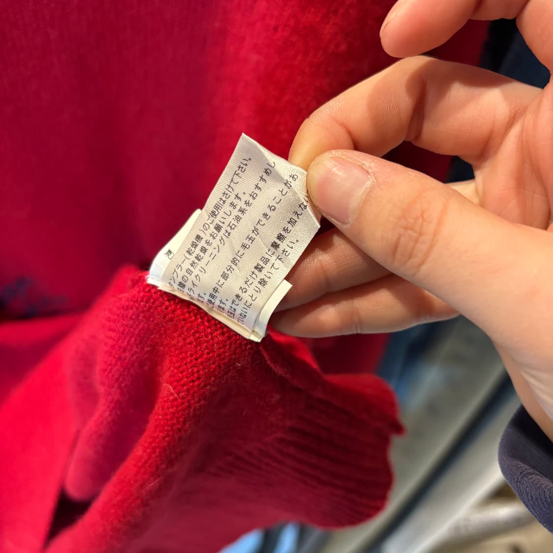 90s 챕스 폴로 랄프로렌 레드 니트 상품이미지7