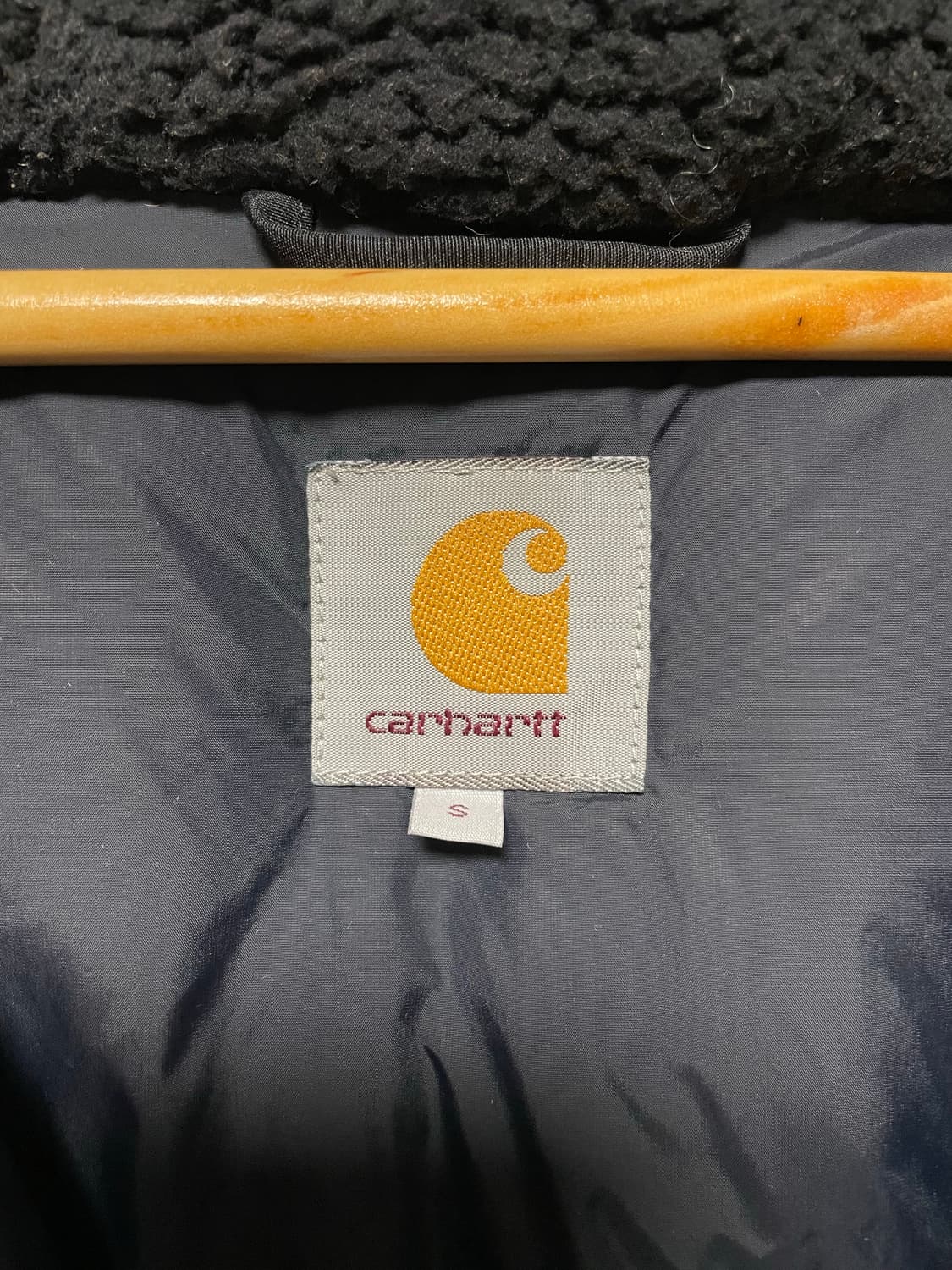 Carhartt 칼하트 퍼 파카 자켓 블랙 패딩 S 상품이미지7