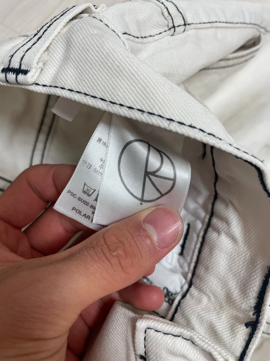 폴라 스케이트 코. 화이트 청바지 S 상품이미지2