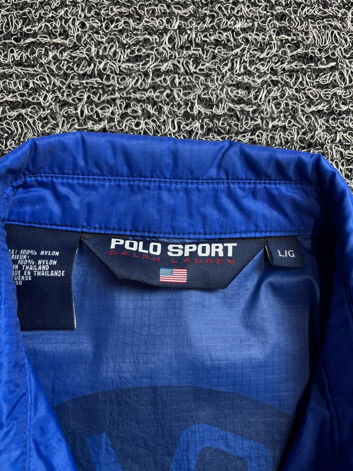 90s 폴로스포츠 올드스쿨 빅로고 우븐 박시핏 하드쉘 자켓 2083 상품이미지3