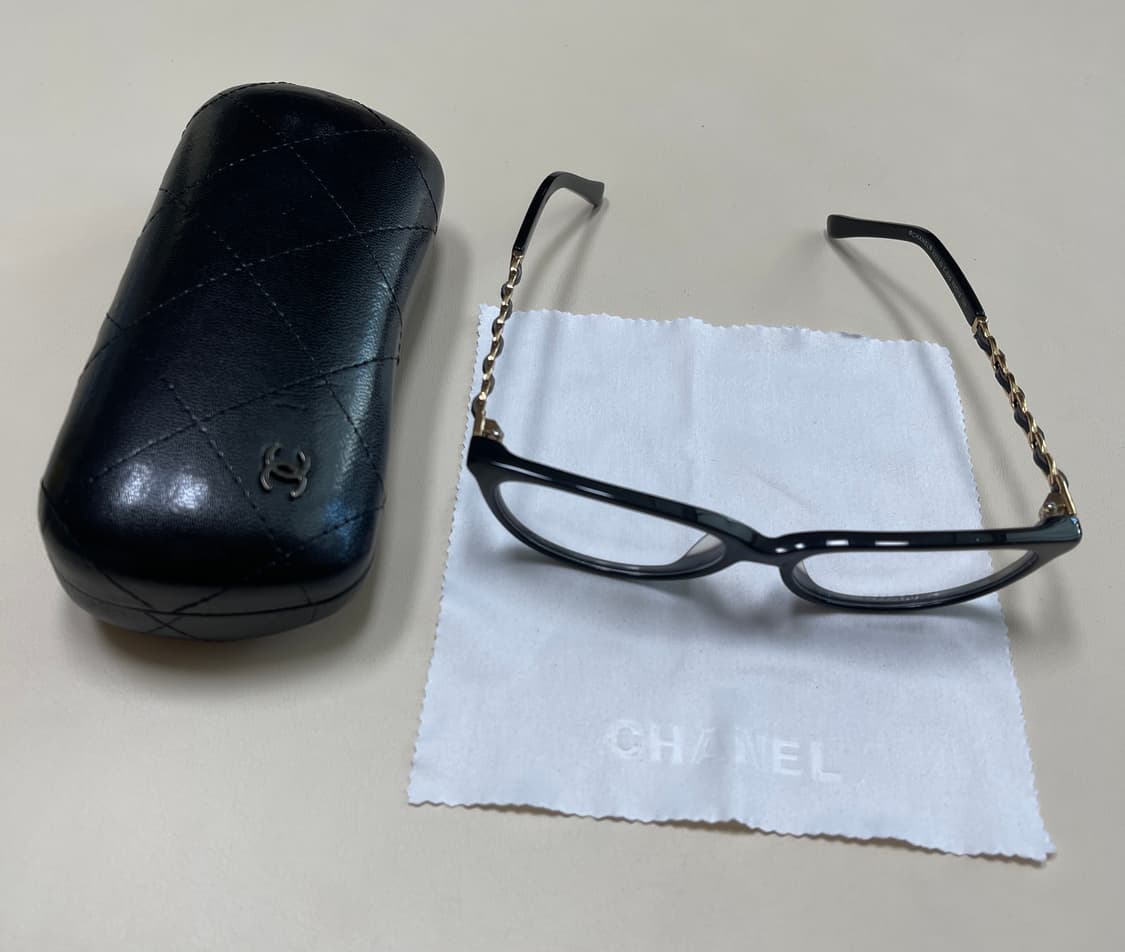 샤넬 3221-Q 체인 엠마왓슨 안경테 블랙 상품이미지2