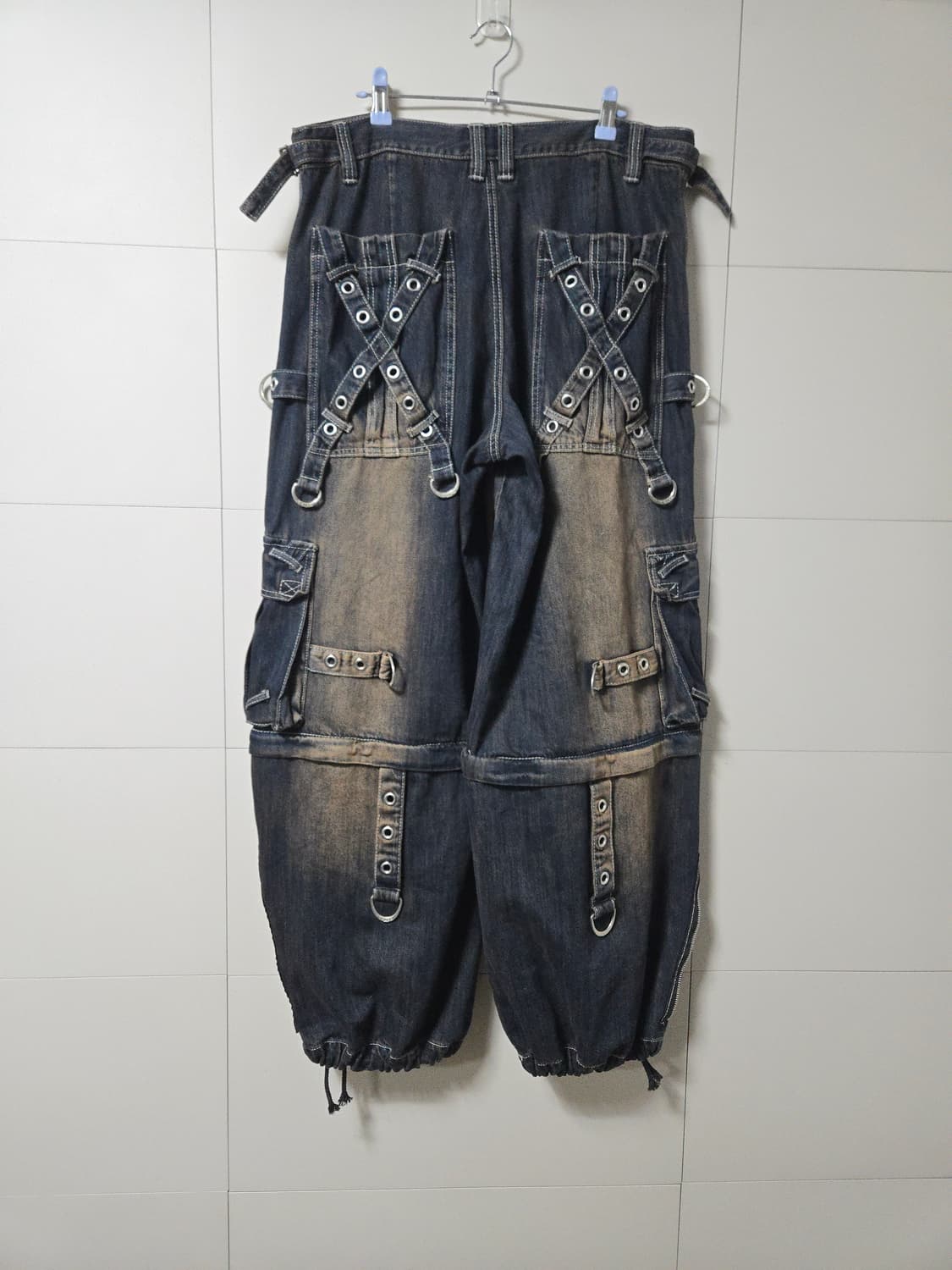 TRIPP NYC  해비 카고 팬츠 워시드 블랙  M 상품이미지4