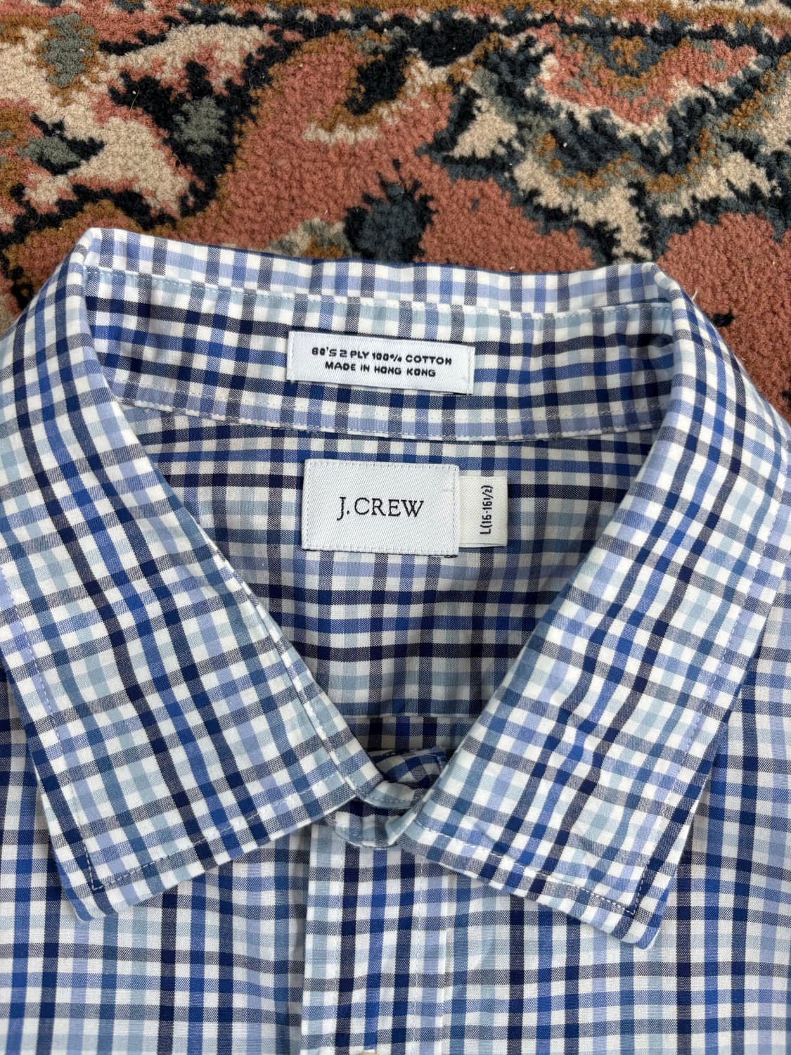 제이크루 J Crew 깅엄 체크 하프 셔츠 상품이미지3